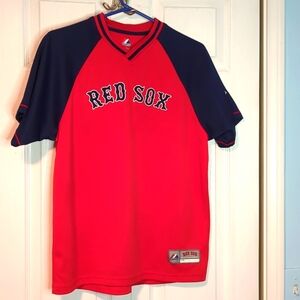 Red socks jersey size xl boys fits a small/medium women's size